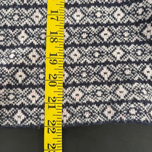 Maeve Anthropologie Womens Fair Isle Turtleneck Sweater Size L Nordic Cabin Core - Picture 8 of 12